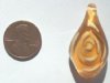 1 33x18mm Tangerine Lampwork Pendant